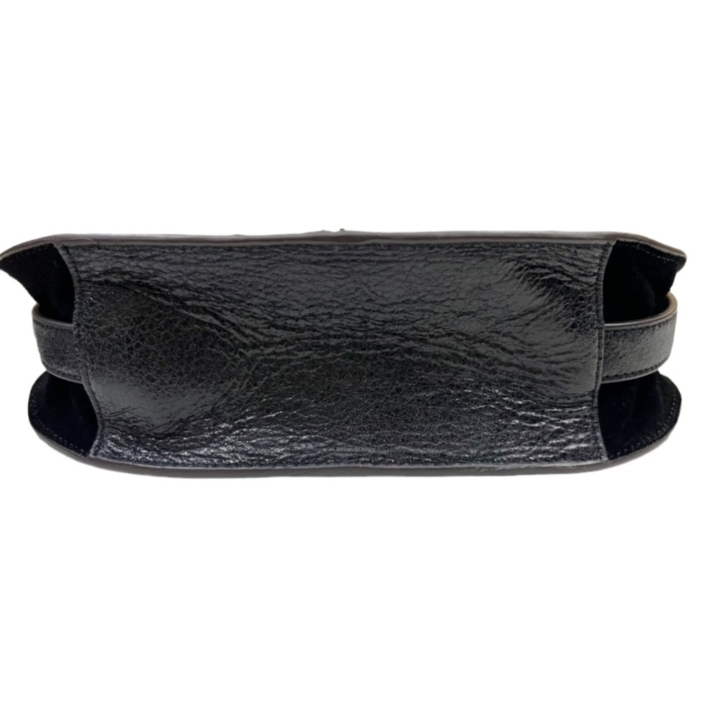 Aimee Kestenberg Ashton Black Leather Saddle Crossbody Purse - Picture 6 of 10